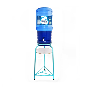 Base Metalica + Dispensador Azul + Bidon de Agua de Mesa Vivalia 20 L + Envase