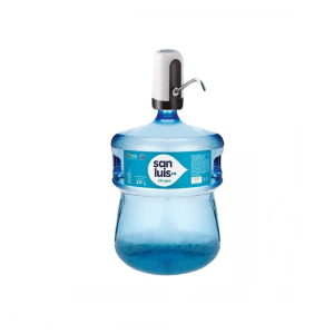 Dispensador Automatico Recargable + Bidon de Agua de Mesa San Luis 20 L + Envase